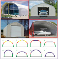 Arch Span trussless roofing k steel Profile curved shapes Screw joint building machine without columns without beams